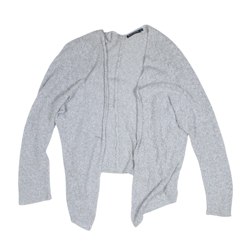 Brandy Melville gray Caroline knit cardigan grey silver long baggy grunge OS